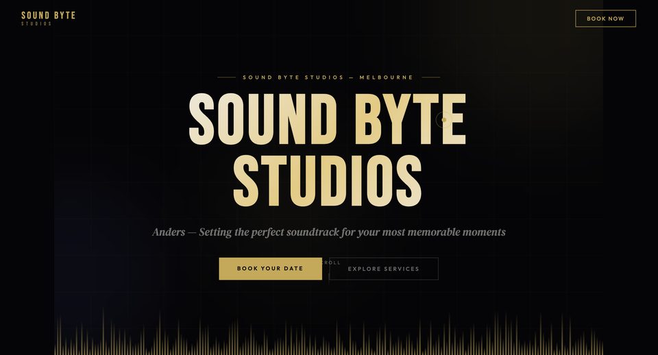 Soundbyte Studios DJ & recording studio website